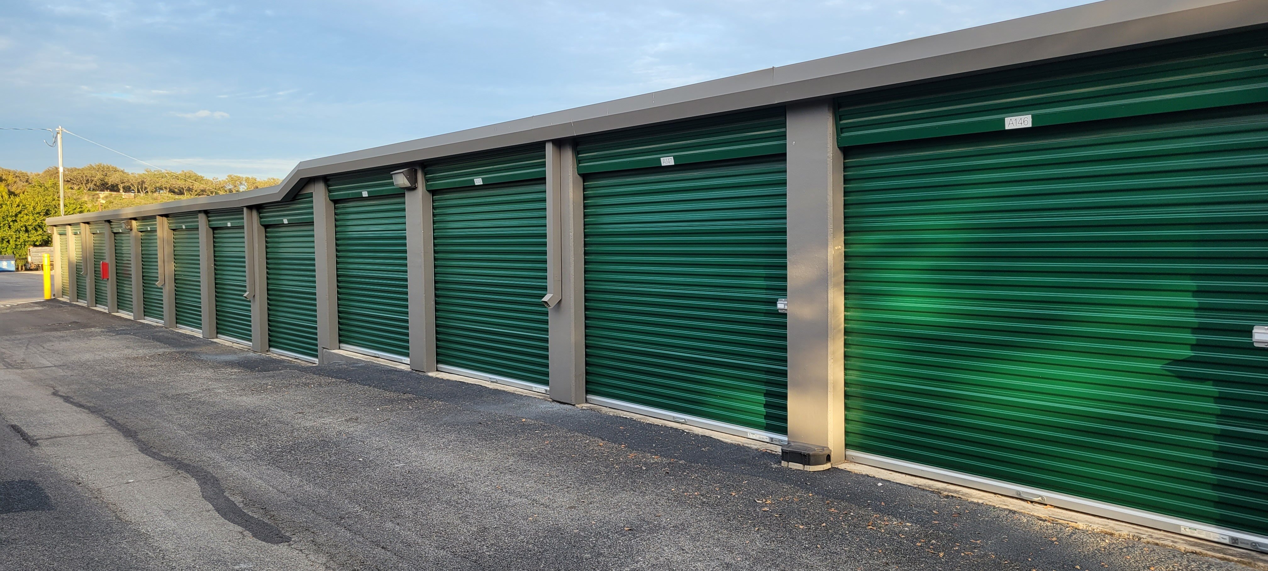 Self-Storage Facility with newly replace doors