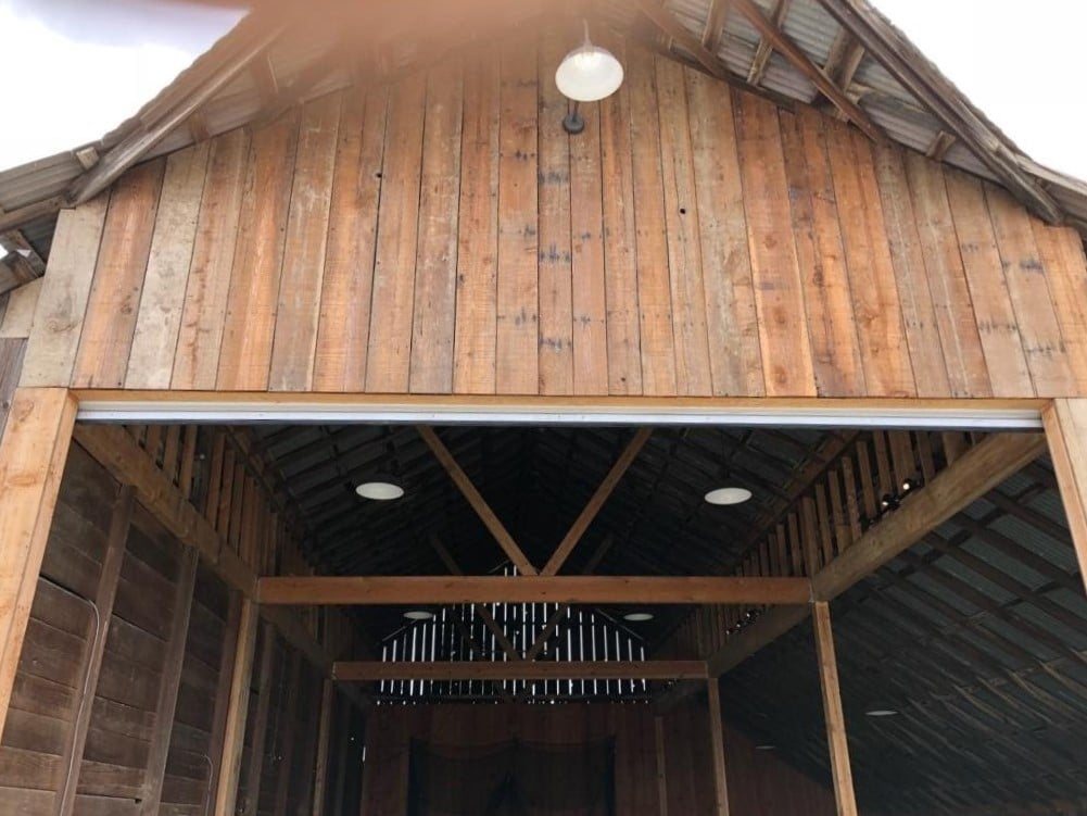 Commercial Roll-up Door on Barn