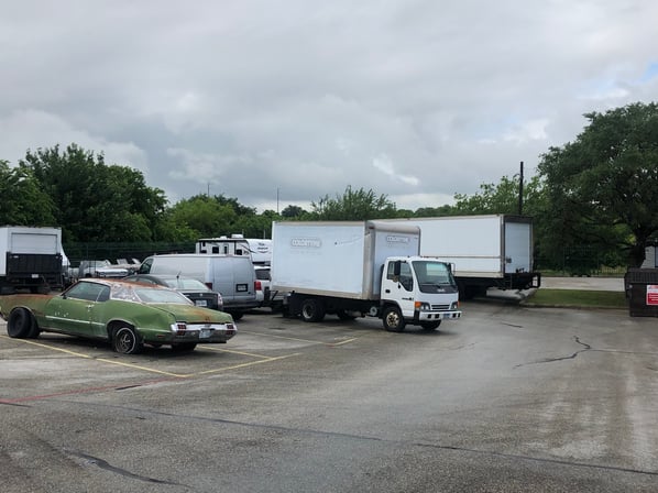 Parking lot before unit remix with MASS portable units