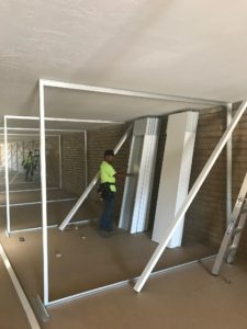 Interior hallway system installation