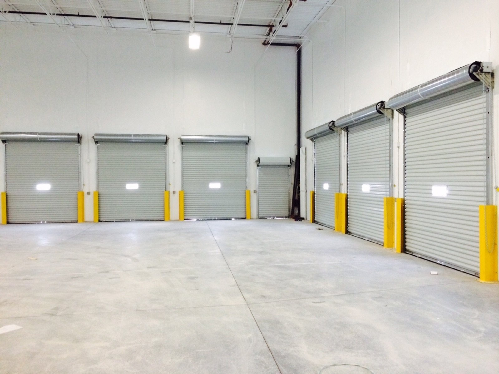 Janus Model 2500 roll-up doors in a freight terminal