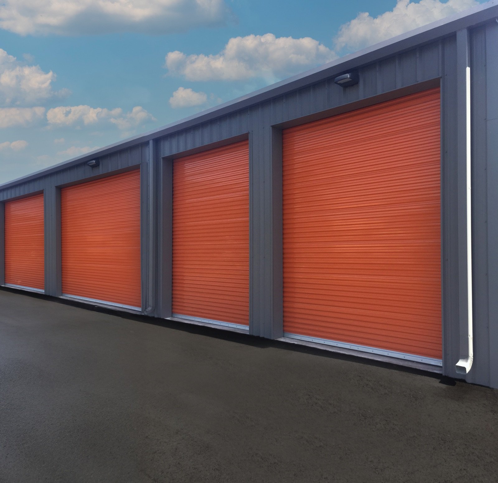 Orange Janus 3652 Series wind-load commercial door