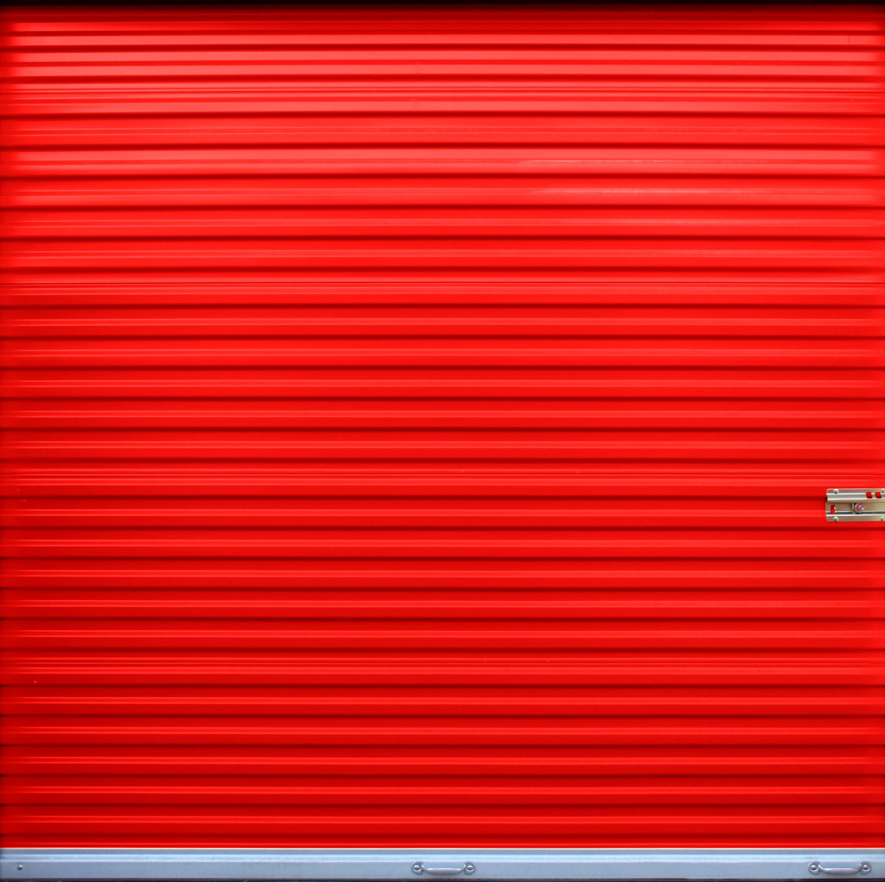 Red Janus roll-up door