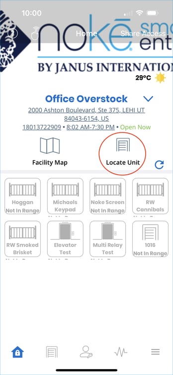 Locate Unit Mobile App