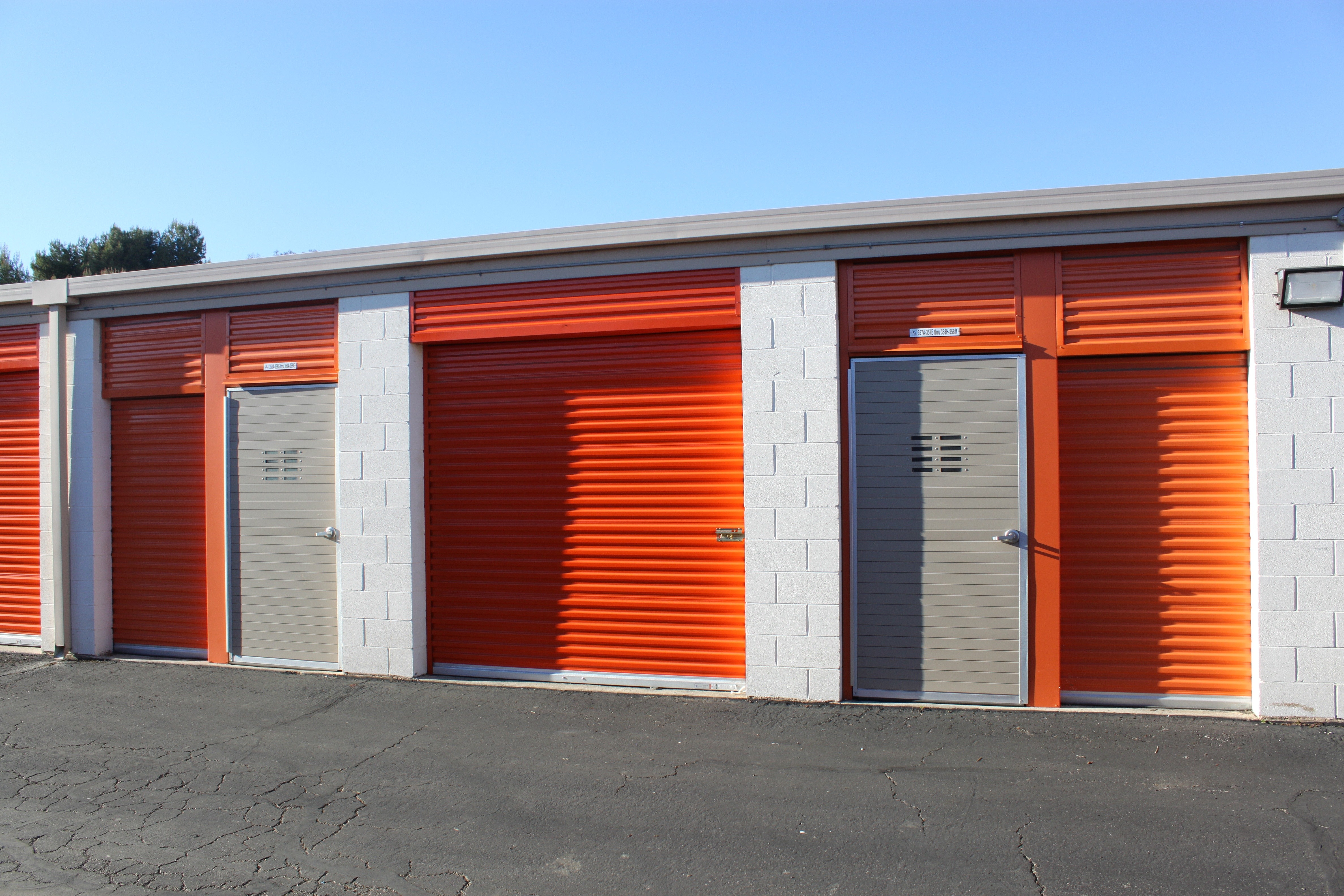 Self-Storage Facility with newly replace doors