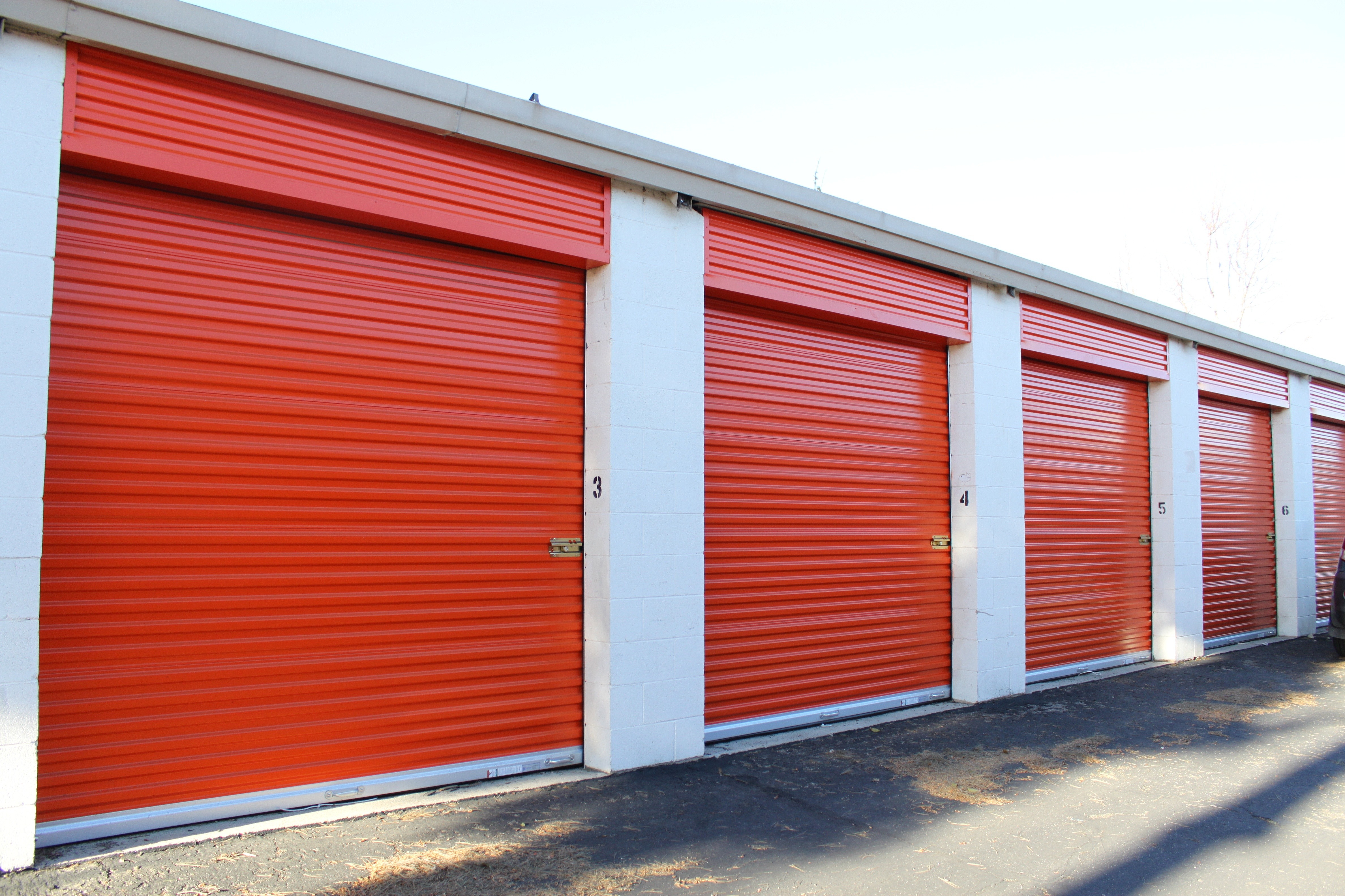Self-Storage Facility with newly replace doors