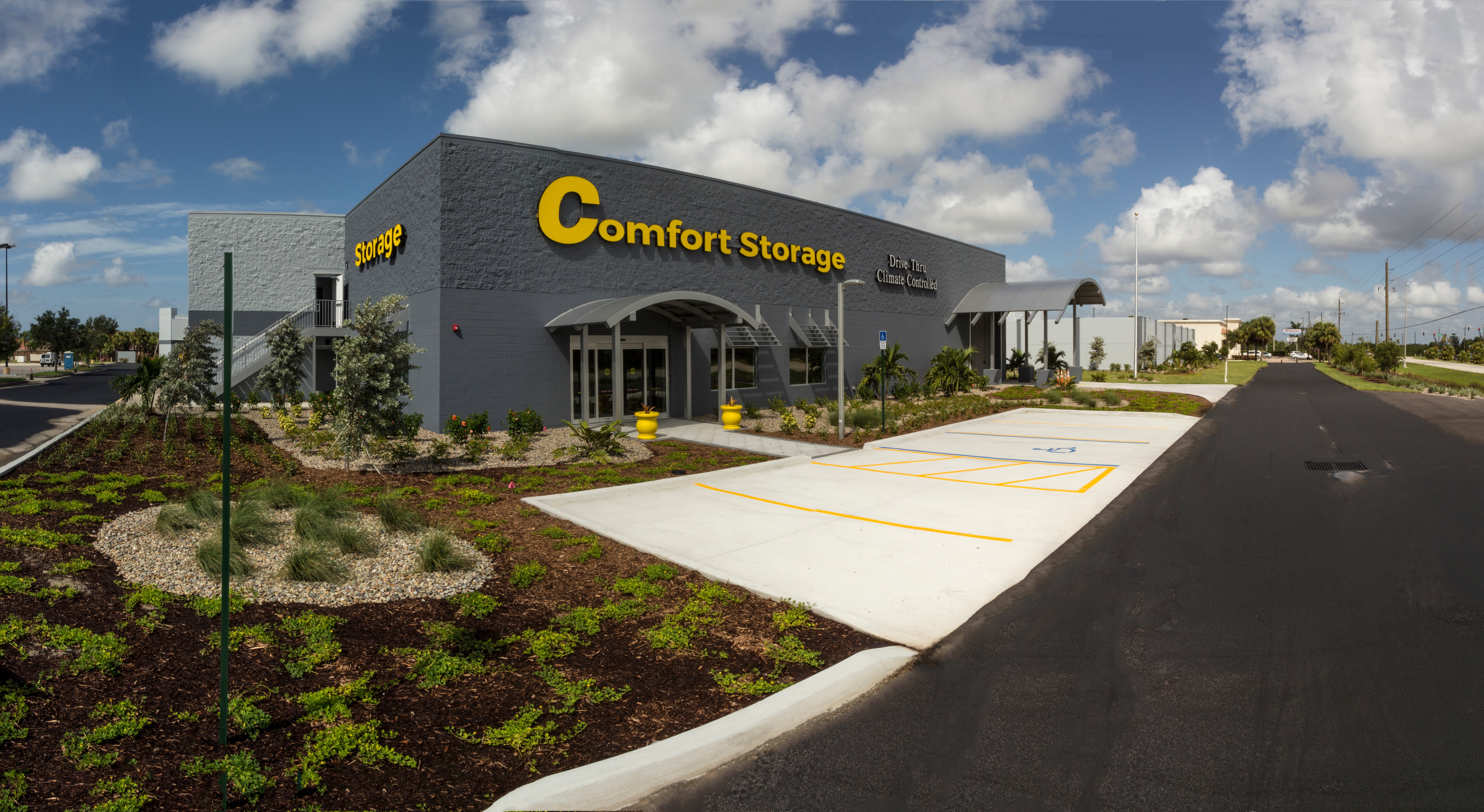 building converted into a self-storage facility