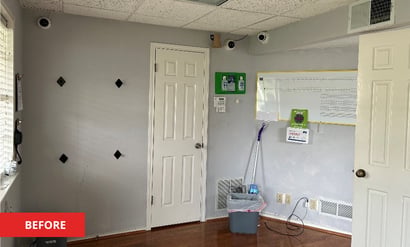 Self storage Office Remodel Before