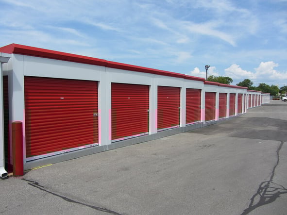 MASS portable storage units on site in Yorkdale Ontario 