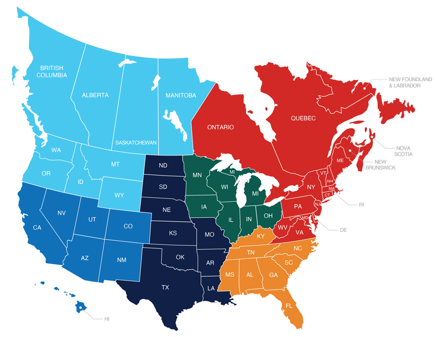 Janus International RS Territory Map