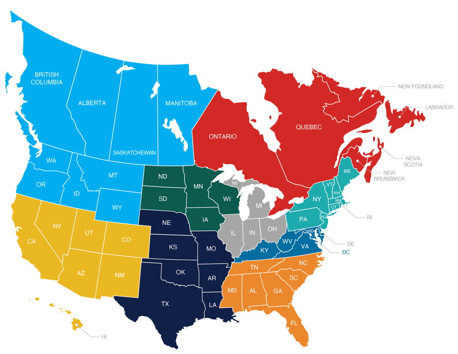 Janus International RS Territory Map