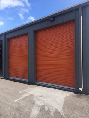 orange self-storage doors