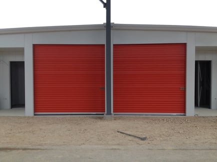 orange self-storage doors