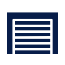 navy blue rolling steel door icon