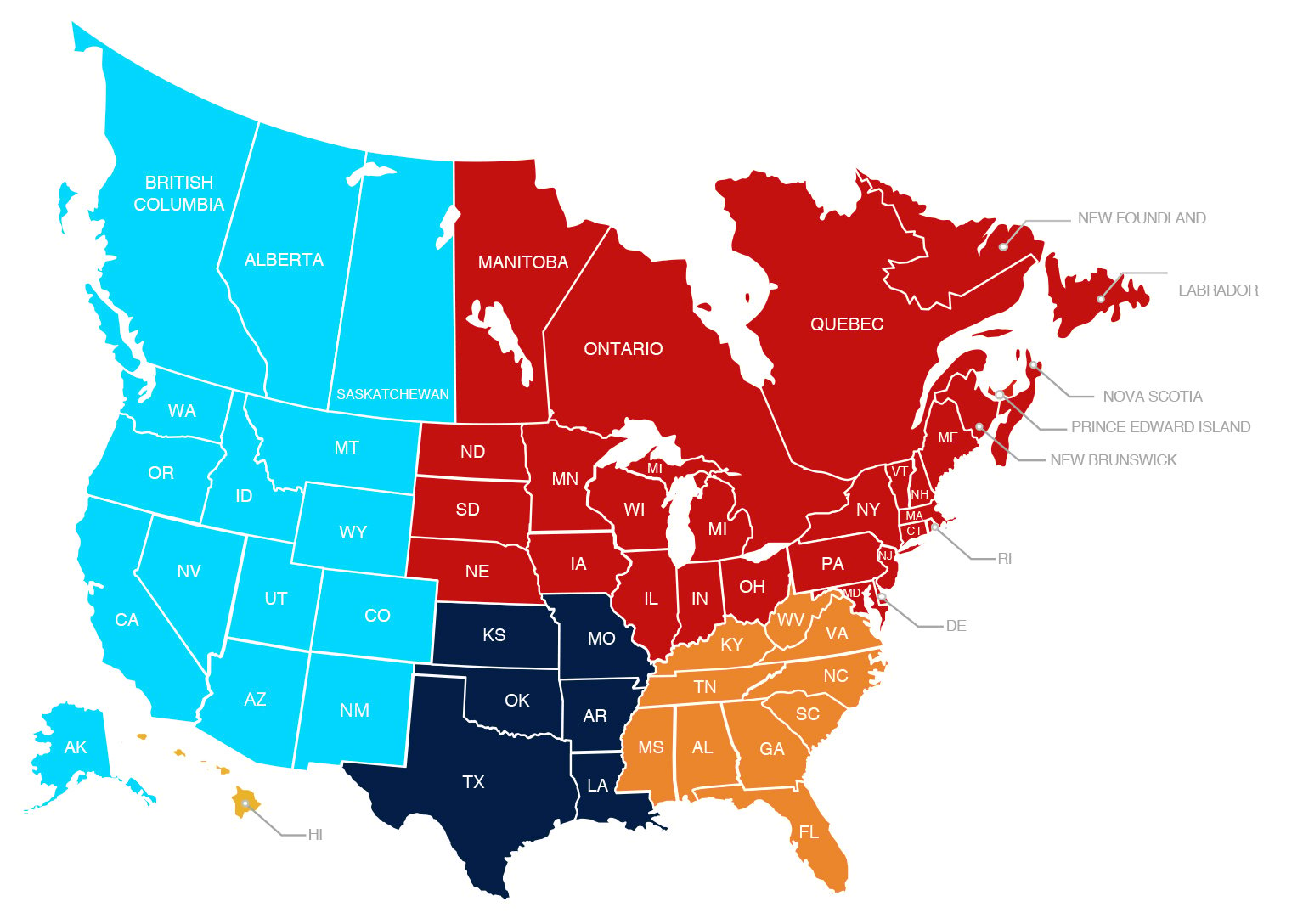 Janus International Commercial Territory Map