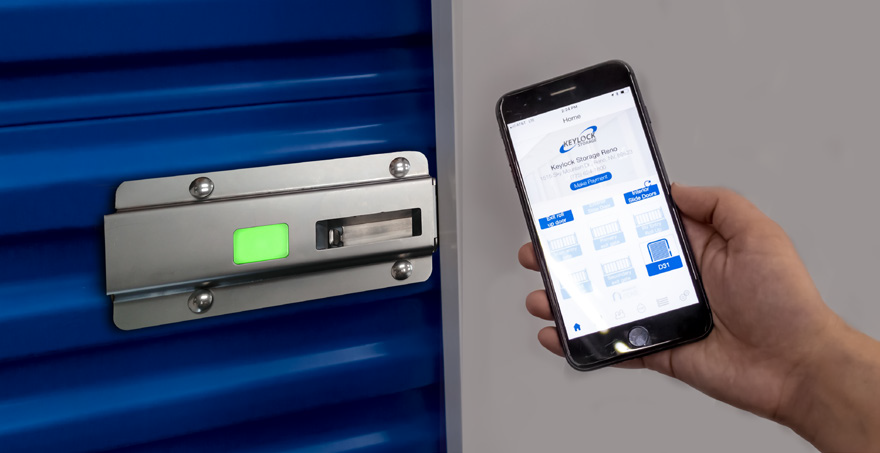 Noke ONE on door automatic self storage locking solution