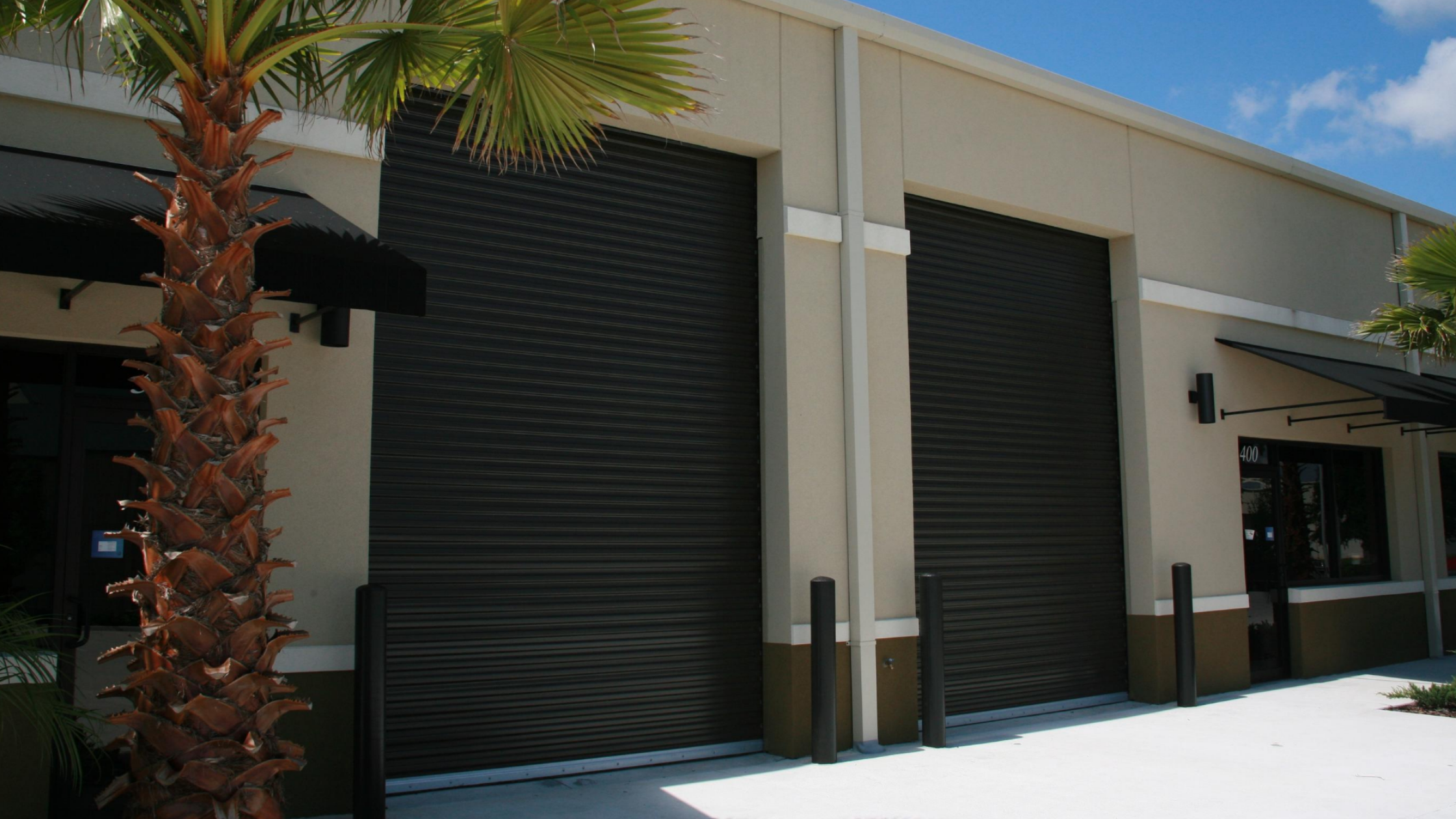 janus commercial doors on warehouse