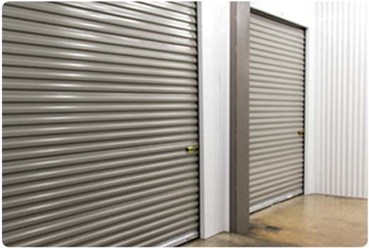 Self Storage Doors Steel Roll Up, Shelving Unit With Doors