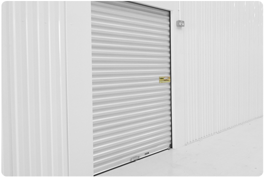 Janus 850 white self storage door