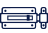 navy blue latches and diamond plate icon
