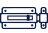 navy blue latches and diamond plate icon