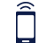 navy blue cell phone icon