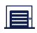 navy blue self storage building icon