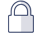 navy blue security soltuion icon